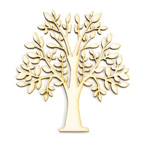 Wooden Family Tree + 5x 30mm hearts ,home decor,Frames,tree of life,family frame gift,tree gift for family,personalized gift -T110
