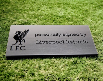 Tabliczka Liverpool, logo Liverpool grawerowane laserowo, tabliczka na drzwi, spersonalizowana tabliczka ścienna z logo, spersonalizowana grawerowana tabliczka na drzwi - B072