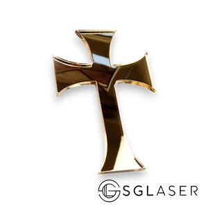 Kreuz Kuchen Dekoration 5 Stück, Acryl Kreuz Kuchen Anhänger, Kuchen Dekoration Acryl Taufe Kreuz Kuchen Anhänger Religiöse Feier -A2205a