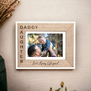 Gepersonaliseerde frames papa dochter, gepersonaliseerde fotolijst, aangepaste fotolijst, huwelijksgeschenken FR035