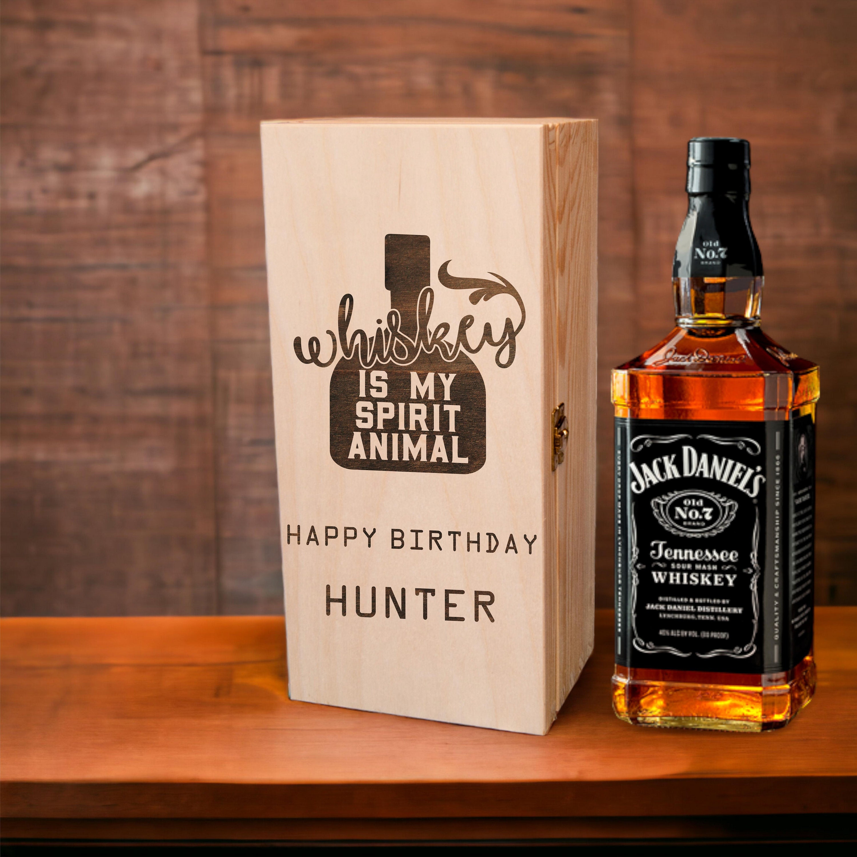 Mit Gravur Jack Daniels Geschenkpackung Personalisierte Whisky Box
