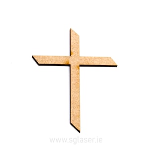 A2409 Croix en bois découpées dans des fournitures d’artisanat en bois de peuplier, mariage DIY, décorations de mariage, fabrication de cartes, formes en bois