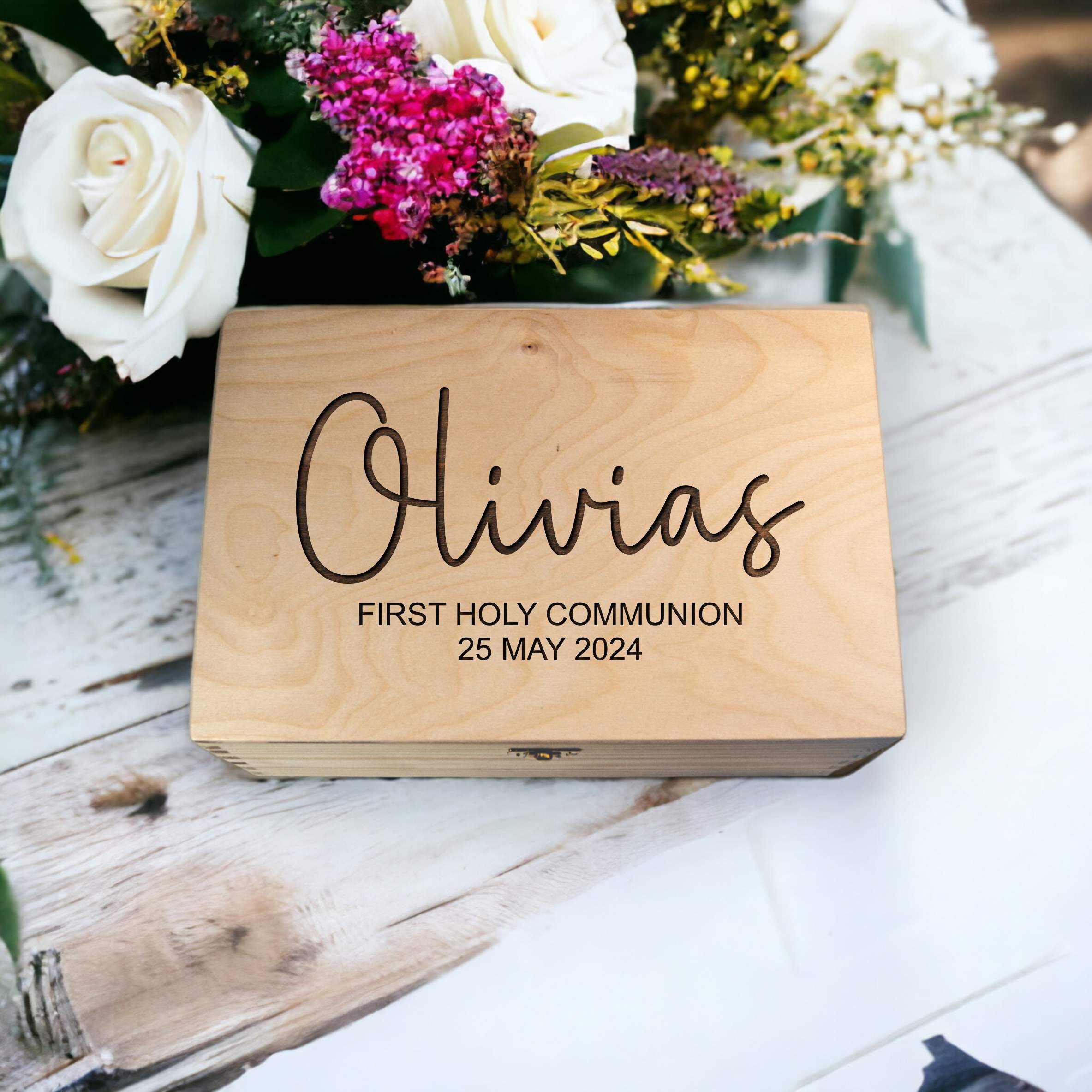 First Holy Communion Gift Box, Memory Box, 1st Communion Keepsake Box ...