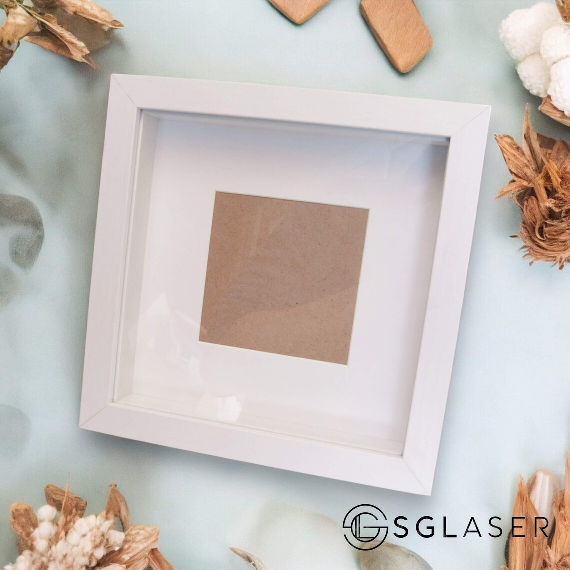 Shadow Box Frame 8x8 Deep Box Frames 3D Picture Frame Wooden Photo ...
