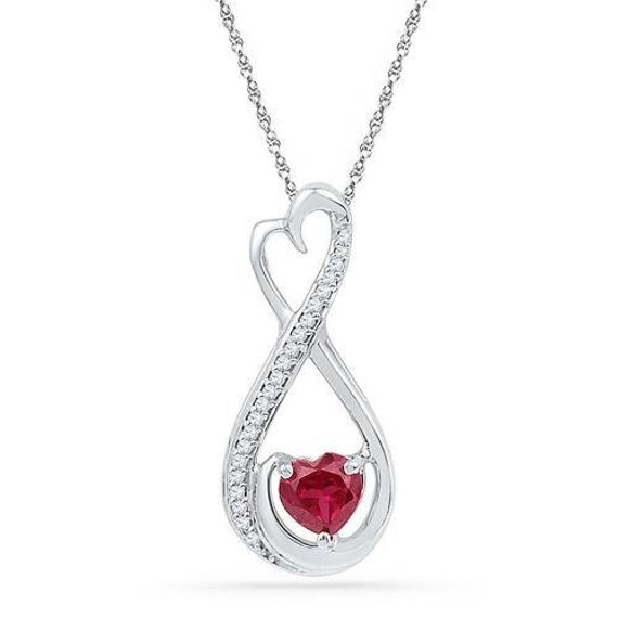 Ruby infinity necklace deals