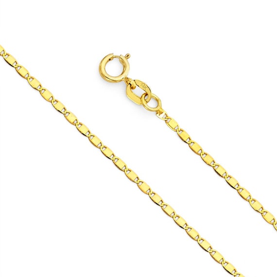 14K Yellow Gold or 14K White Gold Polished Valentino Link - Etsy