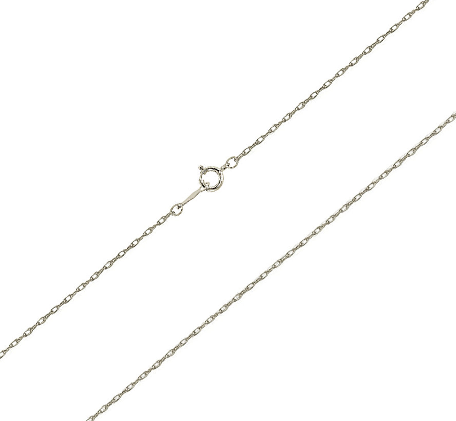 14K Rope Chain 14K Yellow Gold or 14K White Gold Rope Chain | Etsy