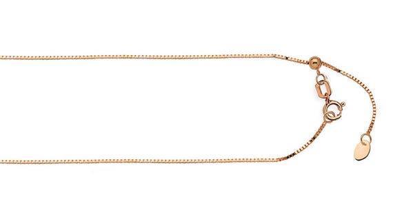 18/" 20/" 24/" 14K Solid or Blanc Boîte Chaîne Collier 0.6 mm 16/"
