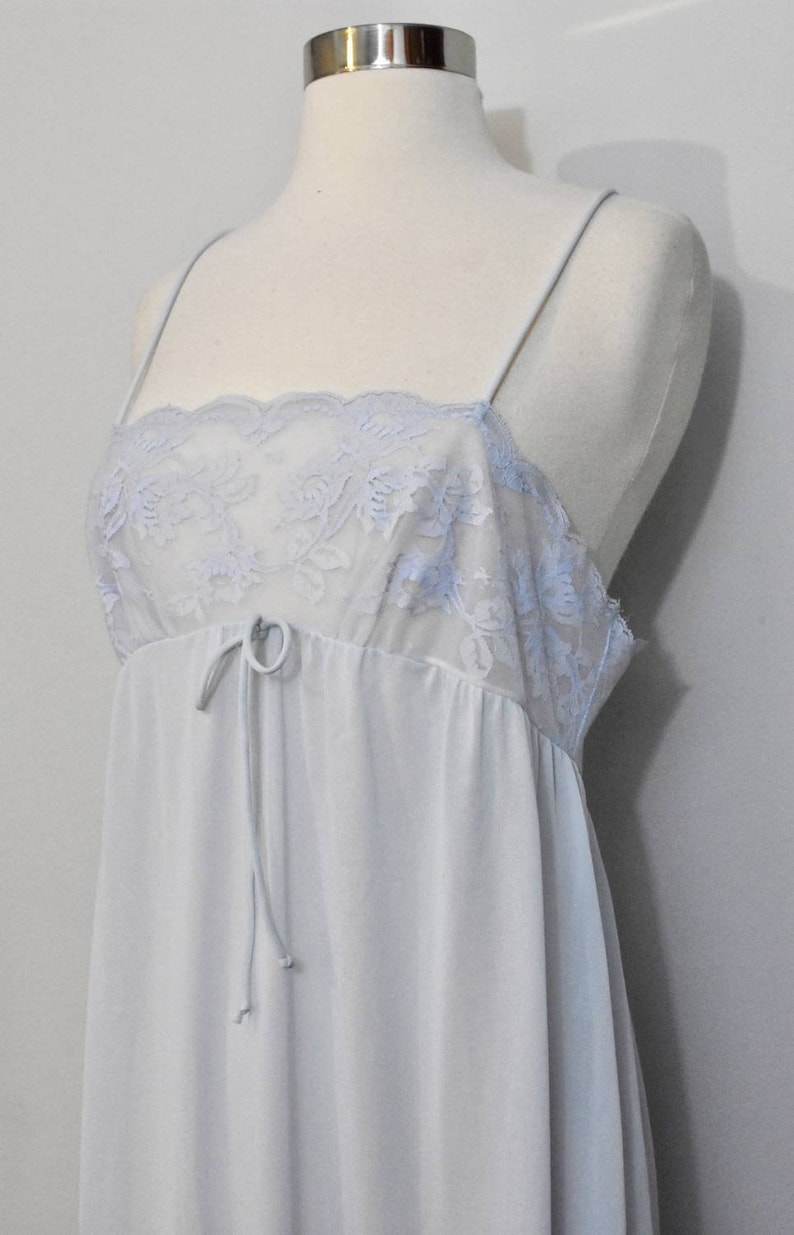 Behind Every Olga There Really Is An Olga Blue 1960s Olga Nightgown