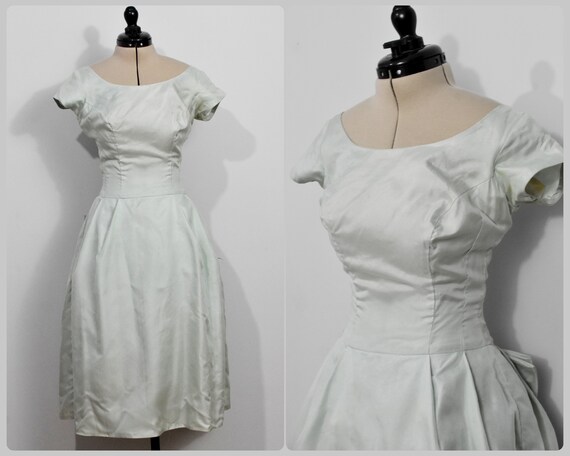 50s Mint Green Dress - image 1