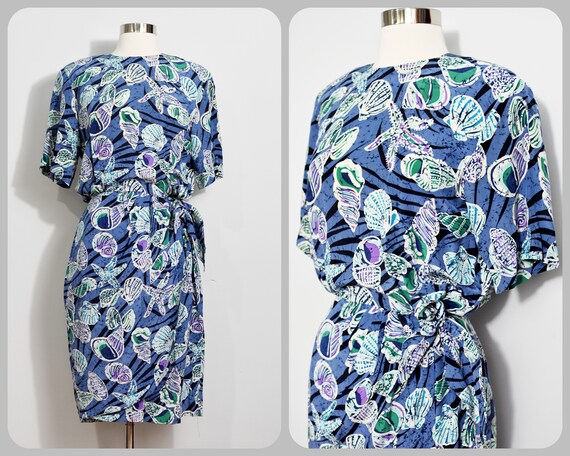 Talbots Seashells Sarong Dress
