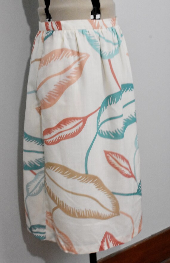 Alex Colman Sportswear Leaf Print Skirt - image 7