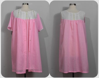 Ensemble Peignoir Rose Sears Années 60