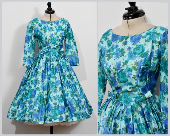 Jerell Jr. New York Blue 50s/60s Dress - image 1