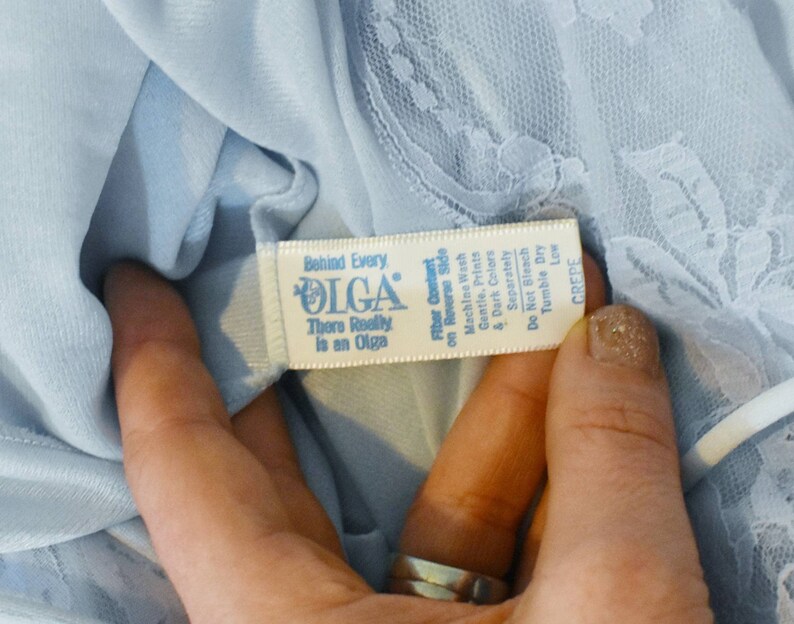 Behind Every Olga There Really Is An Olga Blue 1960s Olga Nightgown
