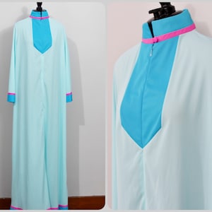 Gossard Artemis Blue/Hot Pink 60s Nightogwn
