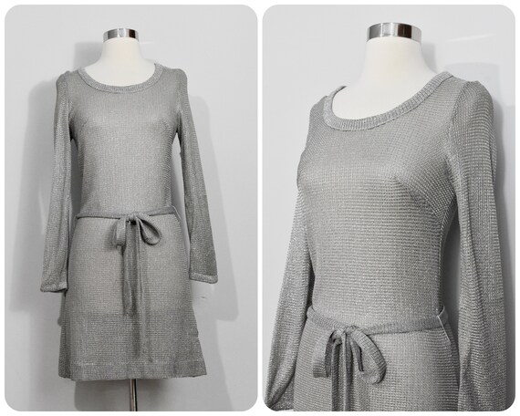 Jonathan Logan 60s/70s Metallic Knit Dress - image 1