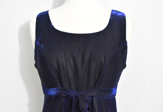 All That Jazz Black/Blue Iridescent Mini Dress - image 6