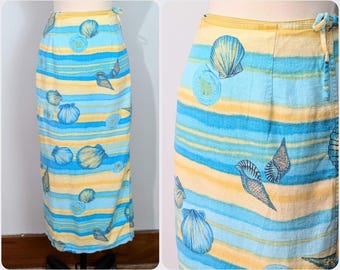 Pearl Head Bay Seashell Wrap Skirt