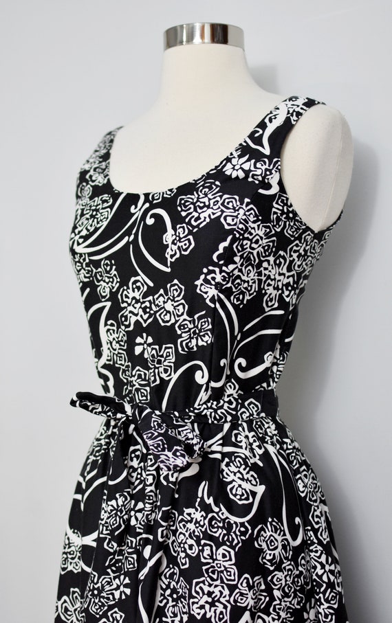 Malia Black/White Butterfly Print Dress - image 5