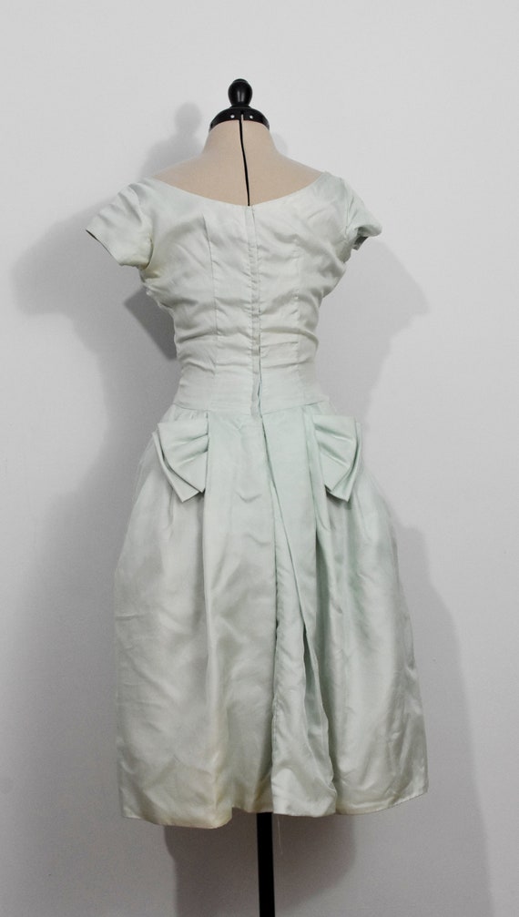 50s Mint Green Dress - image 3