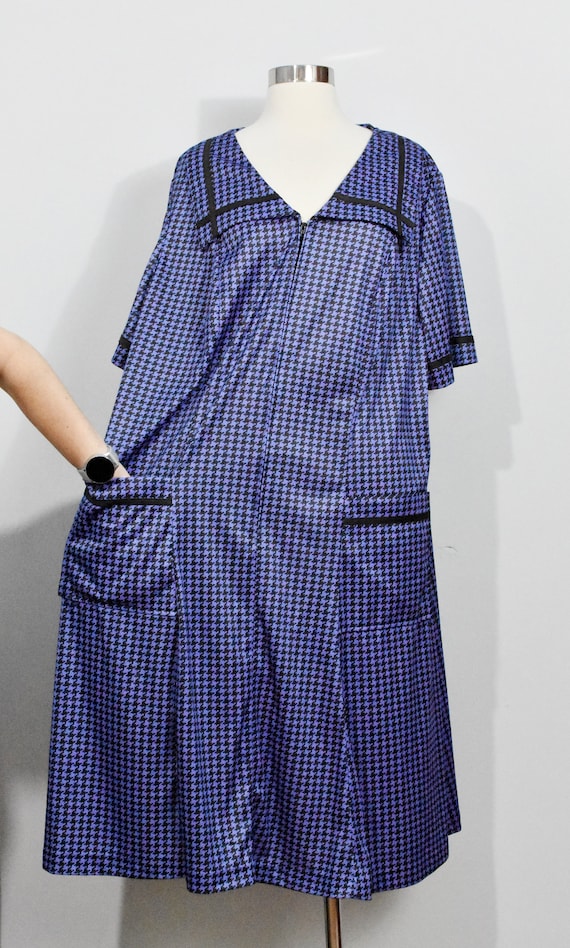 Purple Houndstooth Housedress by Yakko - image 3