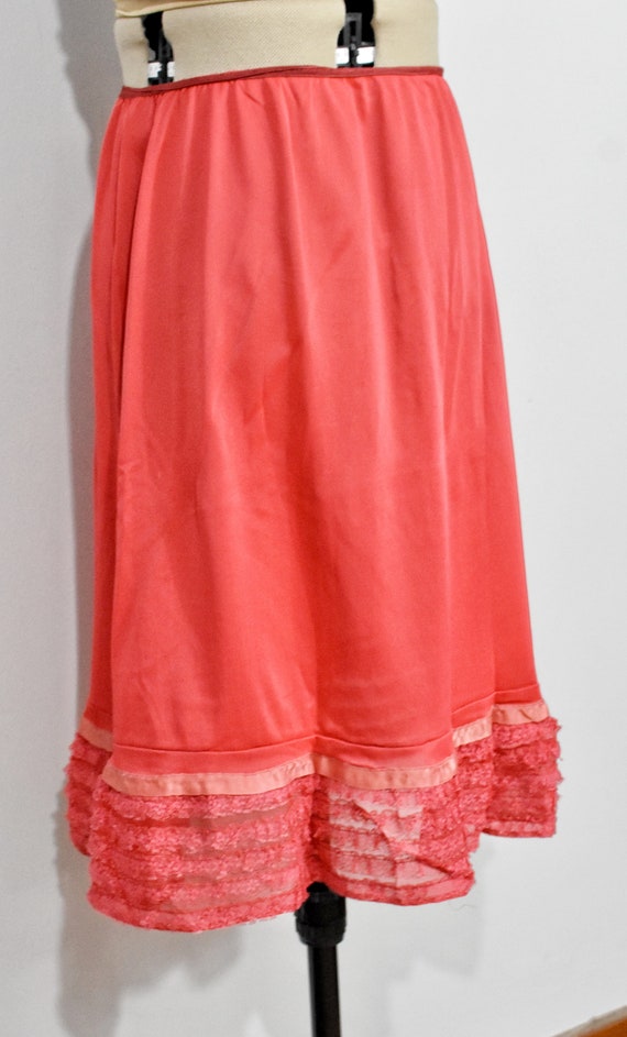 Red Half Slip with Ruffle Hem Gem