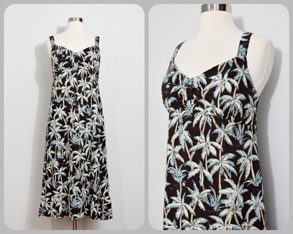R&K Originals Palm Tree Print Dress