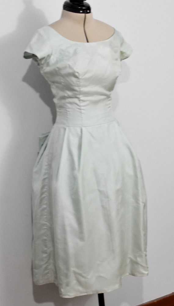 50s Mint Green Dress - image 6