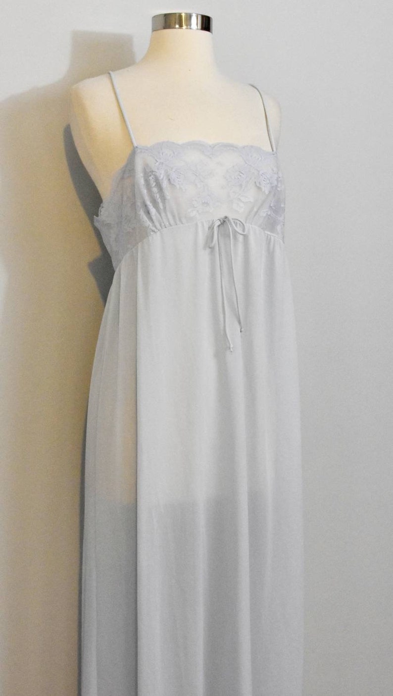 Behind Every Olga There Really Is An Olga Blue 1960s Olga Nightgown