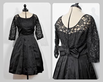 Toby Lynn New York Black 50s Robe de cocktail