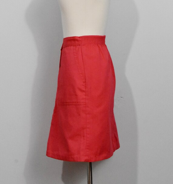 Sweet Orr Red Butterfly Applique Mini Skirt - image 3