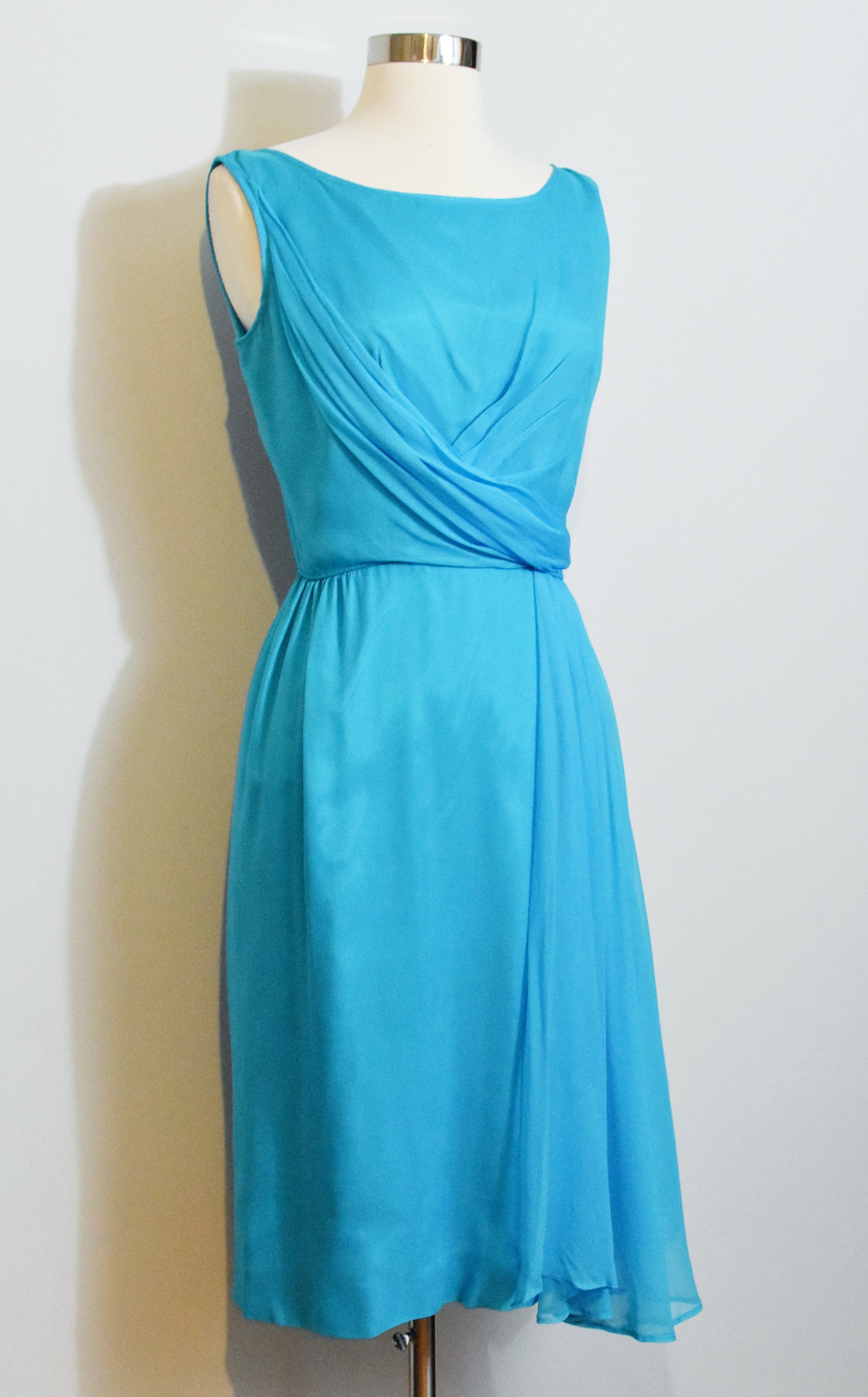 Blue 50s/60s Party Dress - Etsy