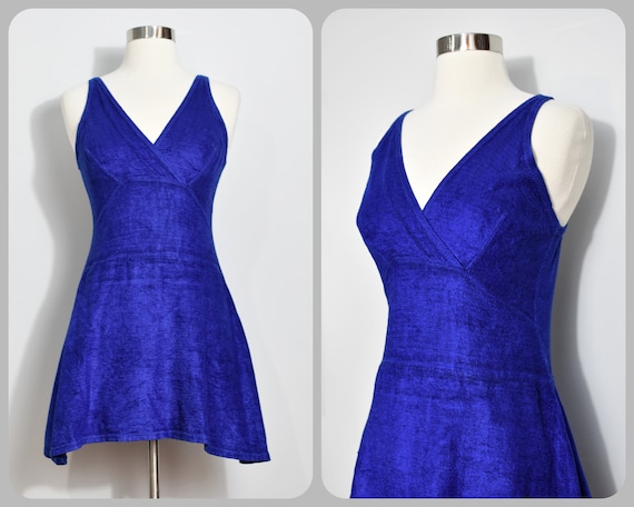 Jantzen Blue 1930s Dressmaker Swimsuit