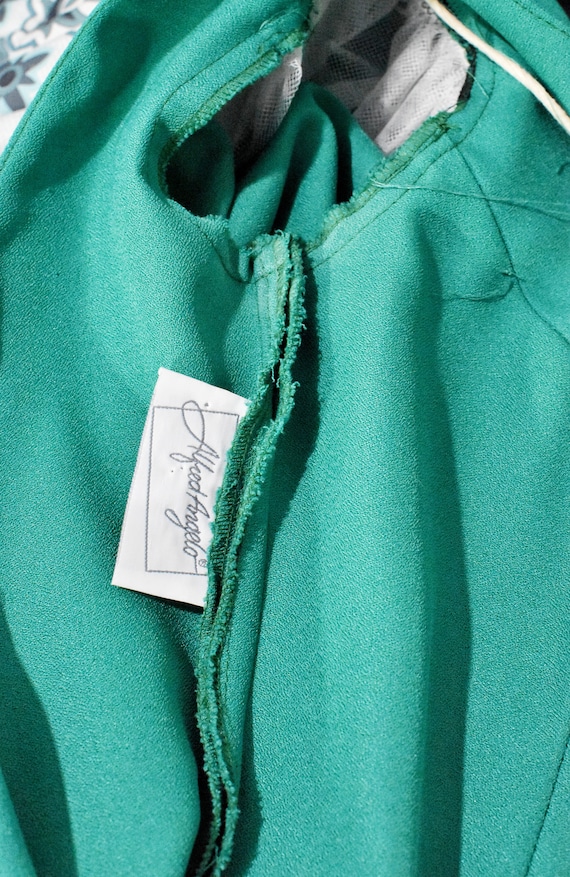 Alfred Angelo Green 80s Cocktail Dress - image 8