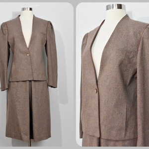 Forecaster of Boston Brown Wool 80s 2 Piece Suit