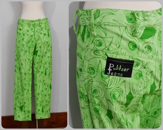 Lilly Pulitzer Owl Print 60s "Pulitzer Jeans"