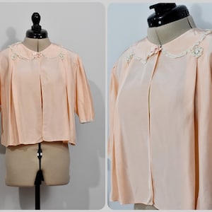 Dashing Deb Peach Rayon Bed Jacket