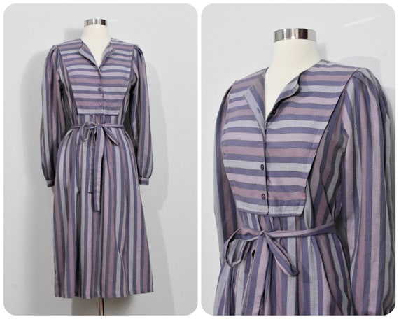 RESERVED Pierre Cardin 70s Striped Dress