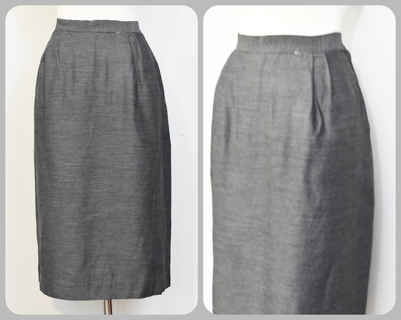 Gray 50s60s Wiggle Skirt