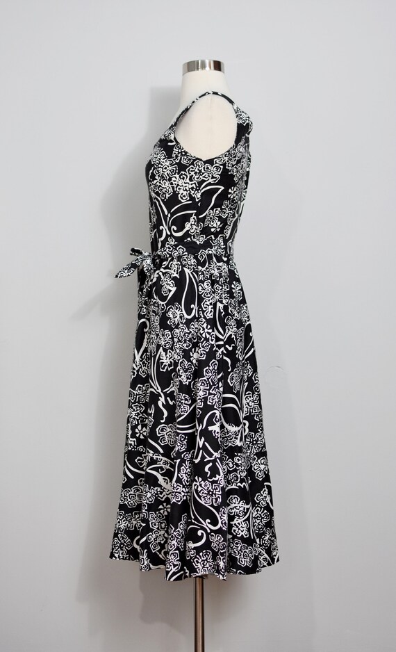 Malia Black/White Butterfly Print Dress - image 3