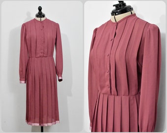 Zizi by Barbara Chodos Mauve 70s/80s Dress