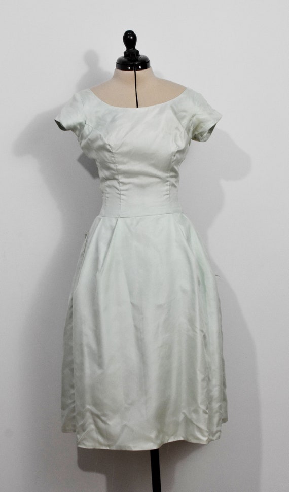 50s Mint Green Dress - image 2