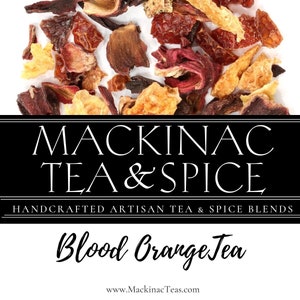 BLOOD ORANGE TEA | Herbal Loose Leaf Tea | Fresh Citrus orange flavor great hot or on ice!
