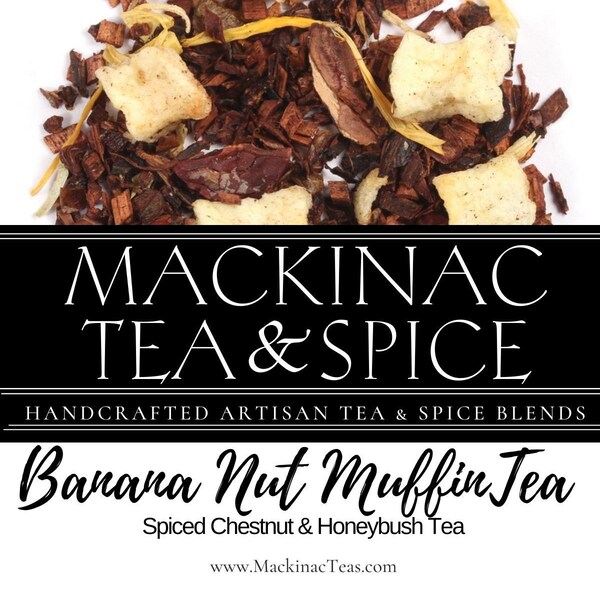 BANANA NUT MUFFIN | Tea | Spiced Chestnut & Honey Bush Tea | A delicious desert tea