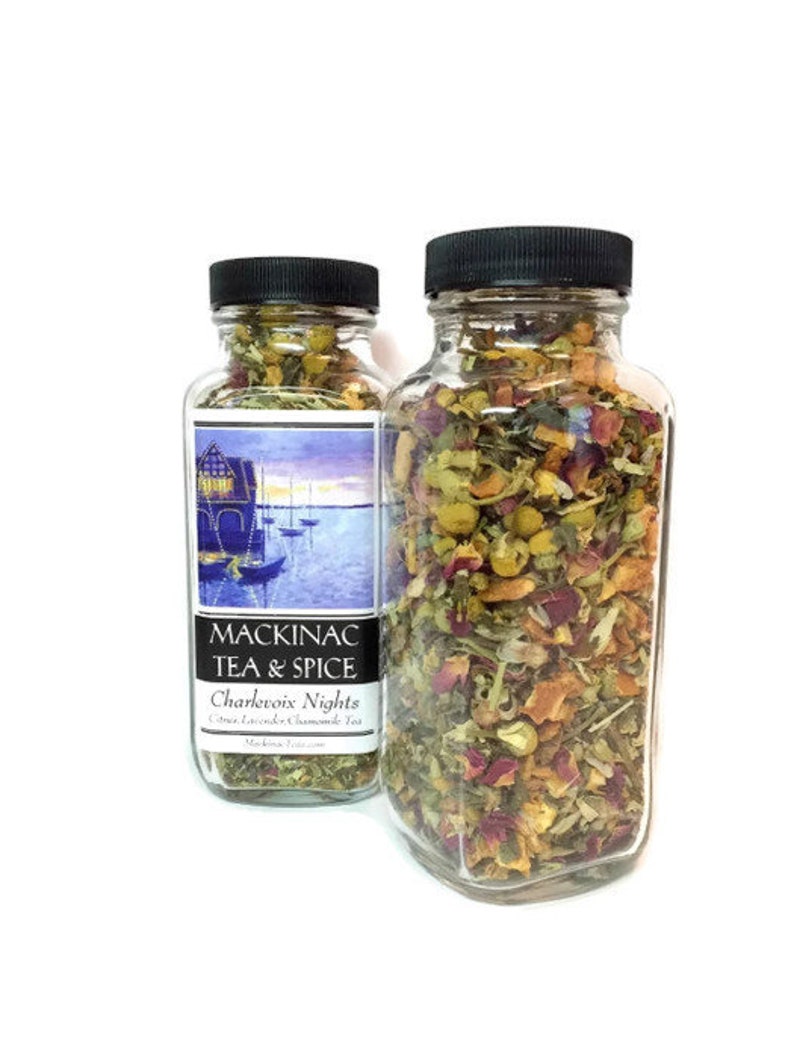 CHARLEVOIX NIGHTS Floral Lavender Tea/Enlightening Blend of fruit & flower Tea image 2