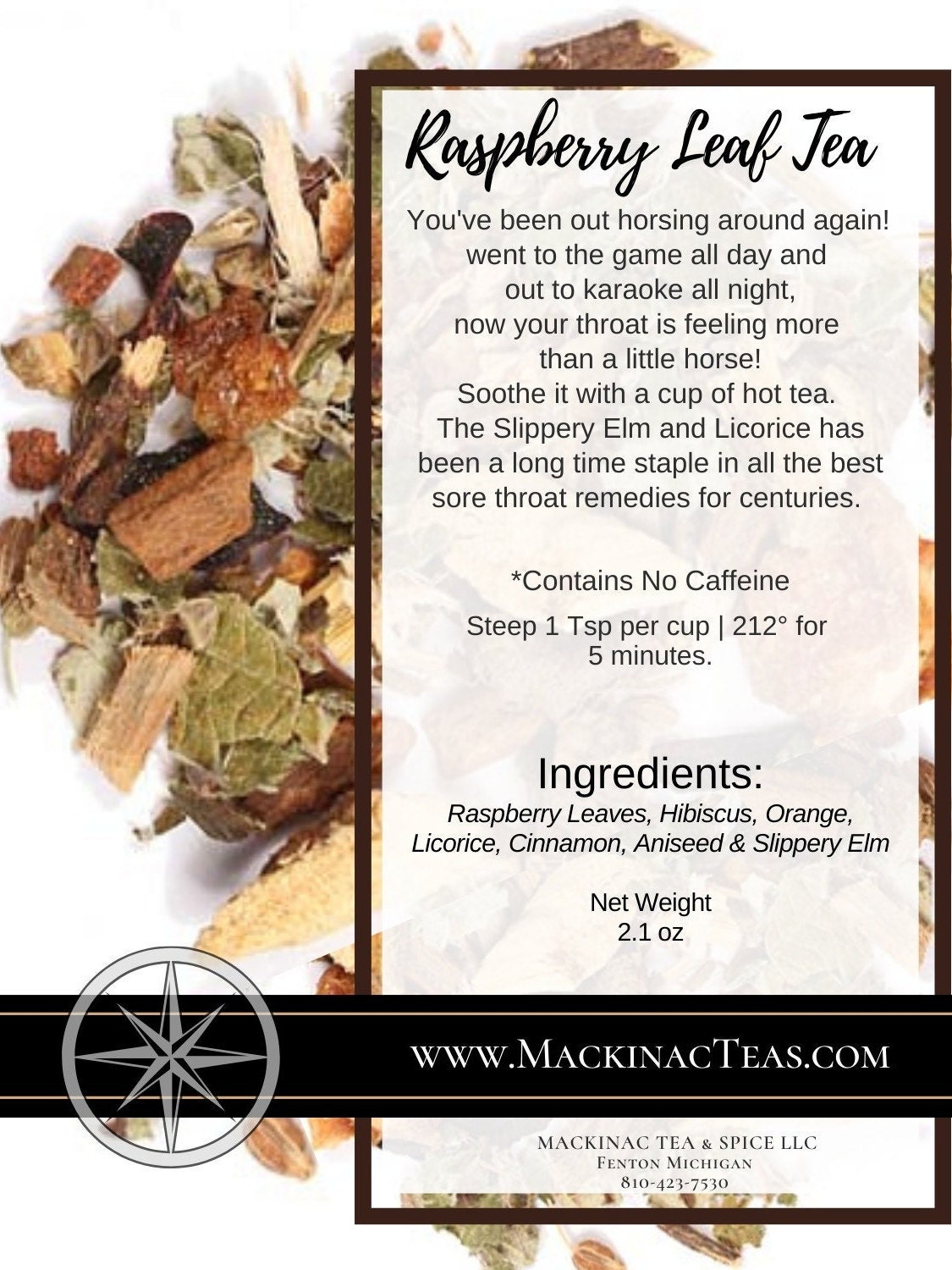 TEA Stop Horsing Around to Soothe a Sore Throat Hibiscus, Orange