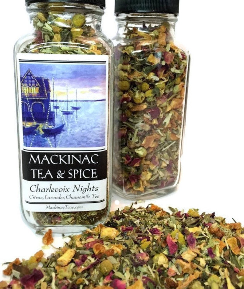 CHARLEVOIX NIGHTS Floral Lavender Tea/Enlightening Blend of fruit & flower Tea image 3