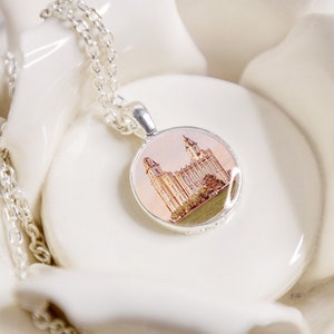 Manti Temple: Necklace, Bracelet, Zipper Pull or Tie Tack/Pin LDS Jewelry