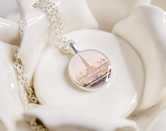 Los Angeles Temple: Necklace, Bracelet, Zipper Pull or Tie Tack/Pin LDS Jewelry